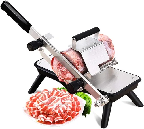 Cortadora manual de rollo de cordero Máquina de carne de res Máquina de carne de res Cepilladora de carne doméstica Olla caliente Máquina cortadora