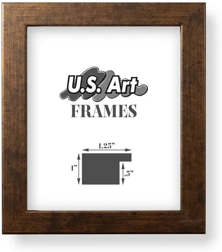 Miniatura 27 de Marco de fotos de 4 x 6 pulgadas, acabado envuelto suave, plano de 1.25 pulgadas de ancho, negro tradicional, MDF compuesto de madera 100% americana