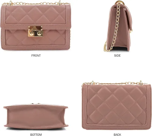 Miniatura 2 de SG SUGU Pequeño bolso cruzado acolchado, mini bolso de hombro de diseñador de moda, cartera de teléfono para mujer