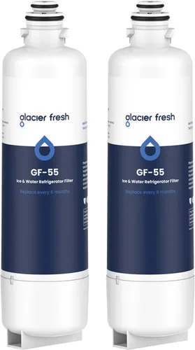 Miniatura 9 de GLACIER FRESH Filtro de agua de repuesto para refrigerador Bosch 11025825 Ultra Clarity Pro BORPLFTR50, compatible con KWF 2000, 12028325, 11032531