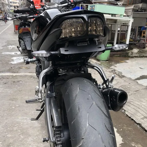 Miniatura 2 de Tail Tidy, eliminador de guardabarros apto para Yamaha FZ1 FZ8 FZ-1 FAZER1000, con luz LED de matrícula, compatible con señal de giro original