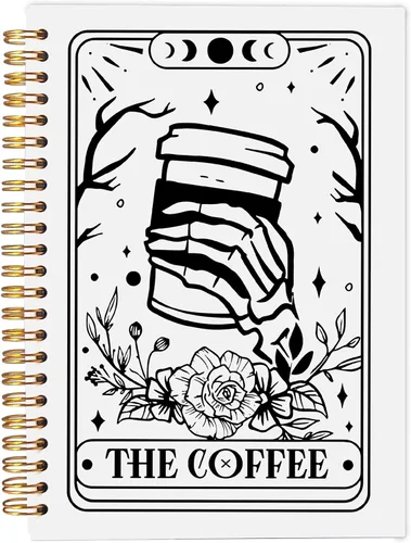 Miniatura 8 de Cuaderno gótico en espiral, diario gótico para parejas, cuaderno gótico para mujeres y hombres escritura, cuaderno de espiral para parejas de 8.3 x