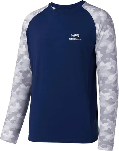 Miniatura 7 de Bassdash UPF 50 Camiseta de pesca para hombre con camuflaje, manga larga, sudadera de secado rápido