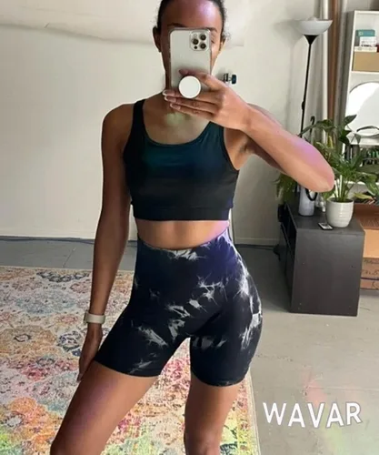Miniatura 5 de Wavar Women Seamless Scrunch Shorts High Waist Butt Lifting Workout Gym Yoga Shorts Tummy Control Biker Shorts