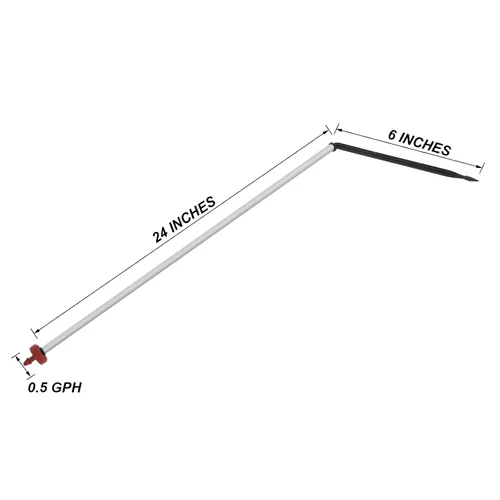 Miniatura 2 de Netafim - Conjunto de estaca de gotero de riego automático, 0.5 GPH, paquete de 25 (24 pulgadas)