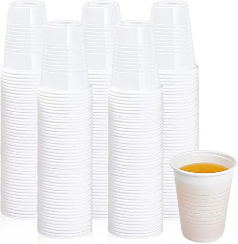 Miniatura 10 de Lilymicky Paquete de 500 vasos de plástico desechables de 3 onzas, vasos de baño de plástico de 3 onzas, pequeños chupitos de fiesta de gelatina