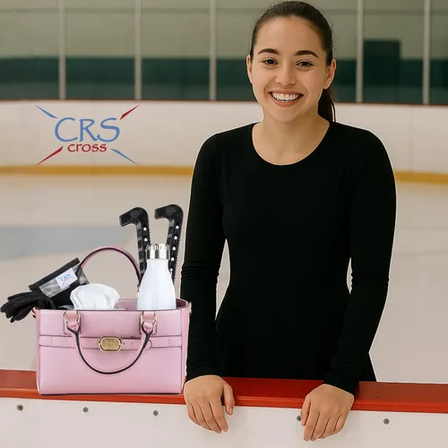Miniatura 85 de CRS Cross Rink Side Tote. Ice Skating Accessory Bag-Figure Skating, Roller, Inline Skaters, Dance, Cheer.Organizes Guards Water Bottle Phone