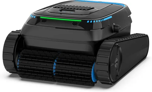 Aspiradora robótica PC10, robot limpiador de piscina inalámbrico para piscinas enterradas y sobre el suelo, navegación inteligente, potencia de