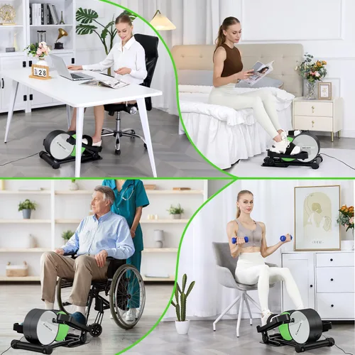 Miniatura 6 de ANCHEER Elíptica debajo del escritorio, máquina de ejercicios debajo del escritorio para el hogar, monitor de visualización de pedal sentado