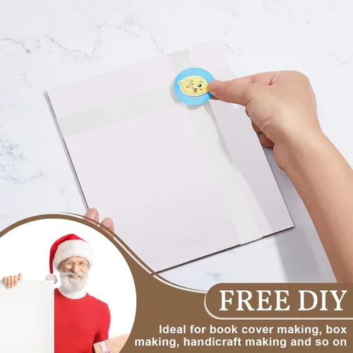 Miniatura 7 de 20 Piezas Tablero para Libros, Tablero de Encuadernadores Cartón Prensado Tablero para Libros de Diseño Kraft Láminas de Cartón Prensado de Servicio