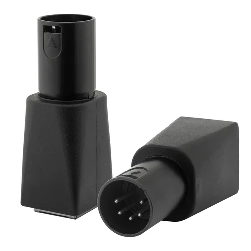 Miniatura 7 de Adaptador DMX a RJ45, DMX512 3 pines XLR macho a Ethernet Cat5 conector de red para iluminación de escenario, equipo de DJ, control de audio y video