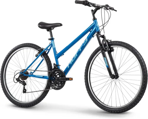 Huffy Bicicleta de montaña Stone para hombres y mujeres, 20"/24"/26", 6 velocidades (20") o 21 velocidades, suspensión delantera o doble (varía),