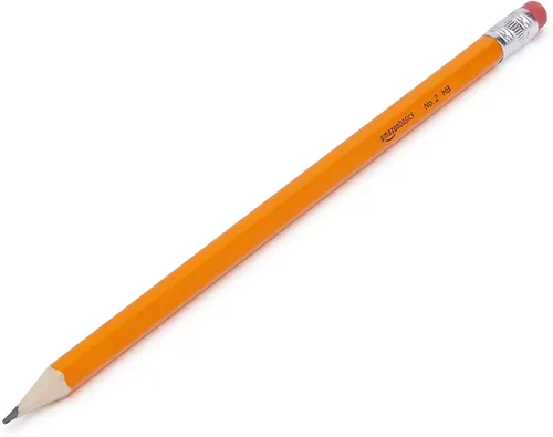 Miniatura 3 de Amazon Basics Lápices de aula con estuche de madera #2 con borradores, preafilados, mina HB, paquete de valor de 30 unidades, naranja