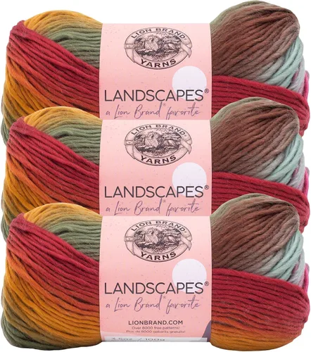 Miniatura 19 de Lion Brand Yarn - Hilo Landscapes (1 madeja), Desert Spring