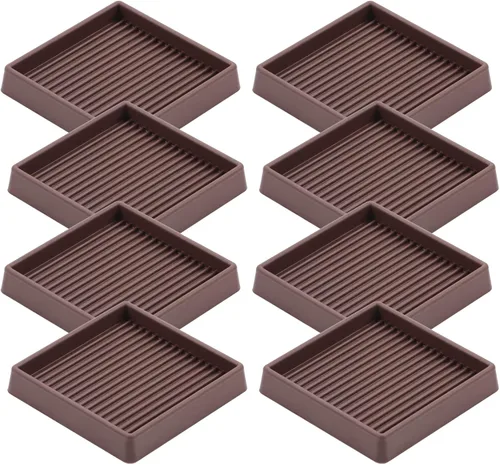VOCOMO Copas de goma 3 x 3, almohadillas antideslizantes para muebles, agarre antideslizante para muebles, pies antideslizantes para muebles,
