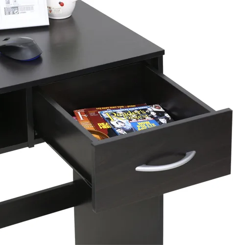 Miniatura 5 de FURINNO Jaya - Escritorio de estudio para computadora con cajón, marrón