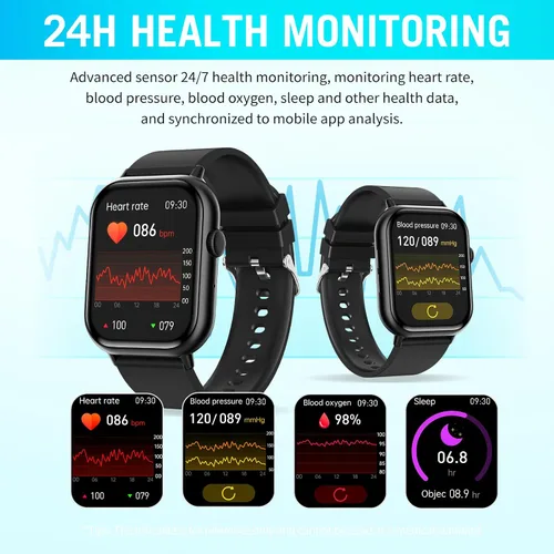 Miniatura 4 de Relojes inteligentes para hombres y mujeres (respuesta/hacer llamadas), 2.01 pulgadas, pantalla HD, reloj de seguimiento de actividad física