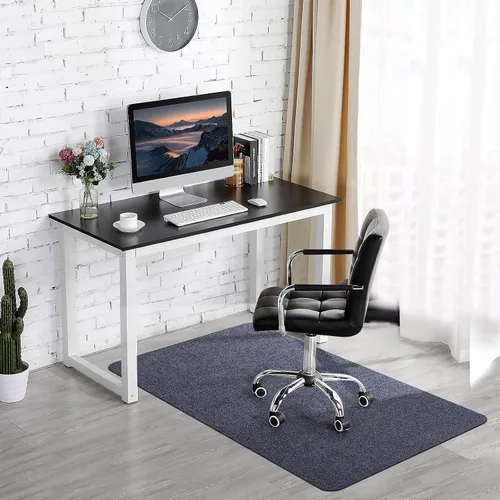 Tapete para silla de oficina para suelo de madera dura y azulejos, tapete para silla rodante de juegos de computadora de 55 x 35 pulgadas, alfombra
