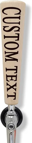 Miniatura 8 de Mango de grifo de cerveza personalizado Forma cónica de madera maciza numerada (numerada corta)