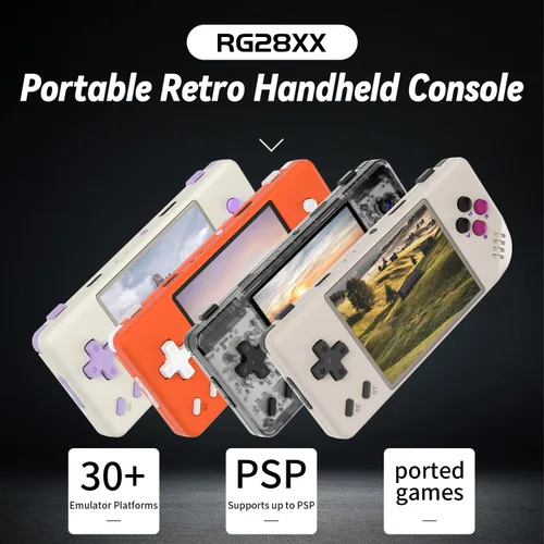 Miniatura 2 de RG28XX - Consola de juegos portátil retro, pantalla IPS de 2.83 pulgadas, tarjeta TF 32G incorporada, 5516 juegos, compatible con aplicaciones
