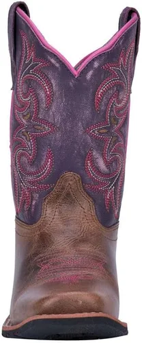 Miniatura 5 de Dan Post Niños Niños Rascal Square Toe Casual Botas Mid Calf - Marrón