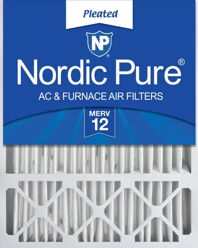 Nordic Pure 20 x 25 x 5 (19_7/8 x 24_7/8 x 4_3/8) Honeywell/Lennox MERV 12 filtro de aire de repuesto, 1 paquete