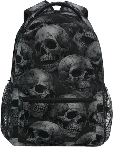 Miniatura 16 de JIPONI Mochila para mujeres y hombres, mochila escolar para estudiantes, mochila de viaje para computadora portátil, mochila Daypack-F, Navidad