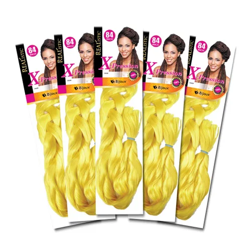 Miniatura 46 de Realistic Trenza original X-Pression 84 pulgadas 100% Kanekalon (paquete de 3, 1) M-61XPRES84