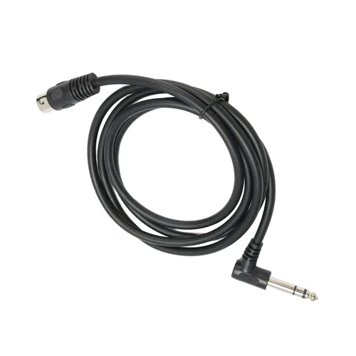 Miniatura 6 de Goshyda Cable de 1/4 de pulgada a DIN de 5 pines, 90 grados 0.250 in macho a MIDI 5pin macho TRS cable de audio estéreo para altavoz, amplificador
