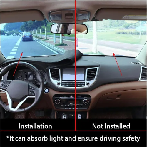 Miniatura 2 de KAYJAE Cubierta de salpicadero, para Nissan para X-Trail T32 2014-2018 2019 2020, cubierta antideslizante para salpicadero, accesorios interiores