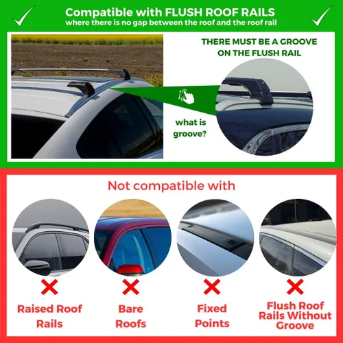 Miniatura 3 de ERKUL Barras transversales para portaequipajes de techo para BMW X3 F25 2011-2017 Barras transversales de aluminio con bloqueo antirrobo