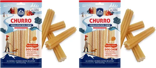 Miniatura 15 de Himalayan Dog Chew Churro de queso de yak para perros, 100% natural, duradero, sin gluten, chucherías saludables y seguras para perros, sin lactosa