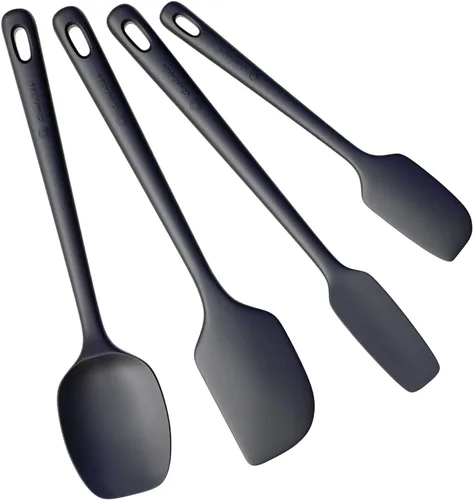 Miniatura 8 de ChefAide - Juego de 4 espátulas de silicona, espátulas de goma de grado alimenticio, con mango fuerte y agarre ergonómico, resistentes al calor