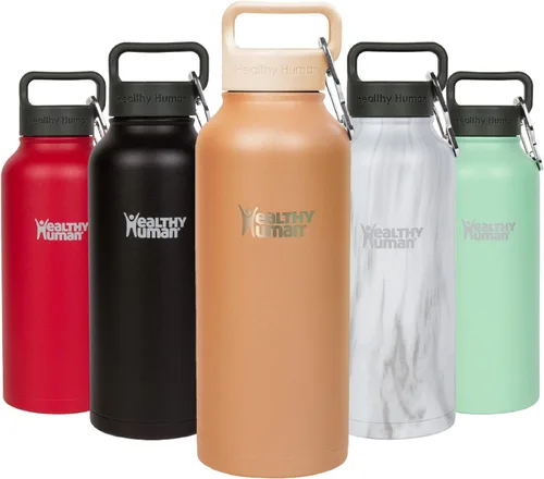 Miniatura 7 de Healthy Human Botella de Agua de Acero Inoxidable Termo de Agua con Doble Pared y Aislamiento al Vacío para Adultos Botellas de Viaje Ecológicas