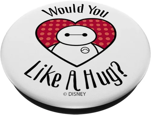 Miniatura 2 de Disney Big Hero 6 Baymax In A Heart Would You Like A Hug PopSockets PopGrip: agarre intercambiable para teléfonos y tabletas