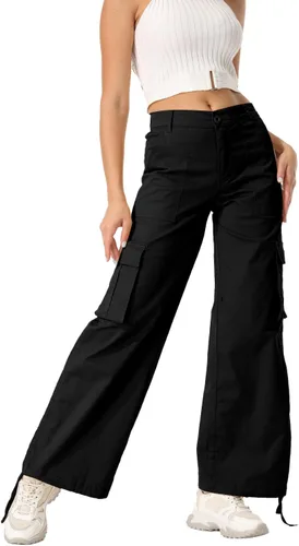 Miniatura 7 de Pantalones cargo para mujer, de secado rápido, informales, militares, militares, camuflaje, combate, trabajo, pantalones casuales con bolsillos