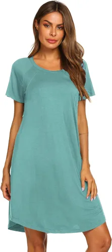 Miniatura 3 de Ekouaer - Vestido 3 en 1 para maternidad, trabajo de parto y lactancia prenda para hospital, para dormir y amamantar.