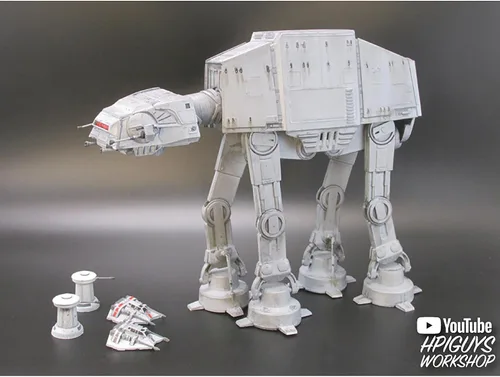 Miniatura 9 de MPC Star Wars: El Imperio contraataca AT-AT 1:1000 Kit de modelo a escala 1:1000