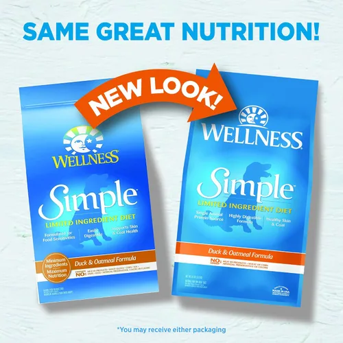 Miniatura 2 de Wellness Simple Natural - Alimento seco para perros con ingredientes limitados, sin granos, fácil de digerir para estómagos sensibles, apoya la piel