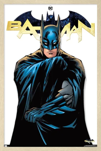 Miniatura 7 de Trends International DC Comics Batman Feature Series - Póster de pared, 22.4 pulgadas de largo x 14.7 W, versión enmarcada de madera de granero
