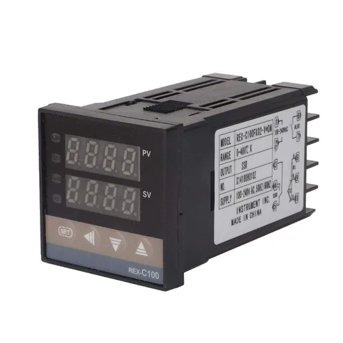 Miniatura 4 de 0 a 752.0 °F PID controlador de temperatura digital termostato kit REX-C100FK02-V* DN termopar termostato AC110V-240V Max25A SSR K termopar sensor