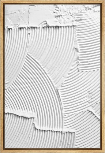 Miniatura 16 de SIGNWIN Lienzo enmarcado para pared, diseño retro pastel, anillo geométrico en espiral, ilustraciones de formas abstractas, arte moderno
