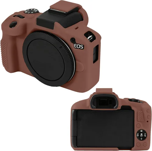 Miniatura 16 de Leayjeen Funda protectora de silicona compatible con cámara Canon EOSR50, carcasa protectora de silicona suave para cámara R50, con cubierta
