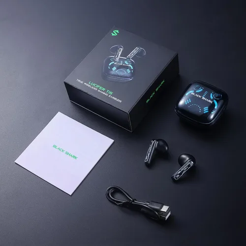Miniatura 7 de Black Shark Auriculares Inalámbricos Verdaderos para Juegos, Bluetooth 5.3 con Modo de Música, 30 Horas de Tiempo de Reproducción, Llamadas Estéreo