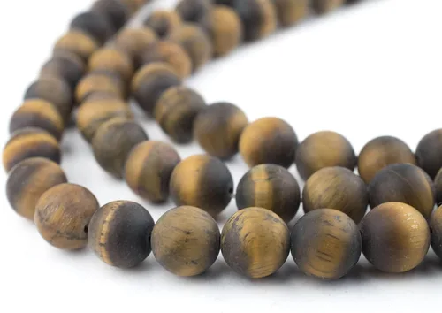 Miniatura 109 de The Bead Chest Cuentas de Jade Blanco Mate Redondas (8mm): Piedra Preciosa Orgánica Redonda Esférica de Energía con Poder de Sanación para Hacer