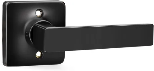 Miniatura 12 de GOBEKOR Paquete de 1 manija de paso, manijas de puerta negras para cerradura de puerta de armario, manija de puerta interior sin llave con cerradura
