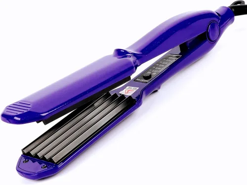 MBHAIR Plancha de cerámica para dar volumen al peinado esponjoso, plancha de pelo de corrugación, plancha de pelo de cerámica antiestática para