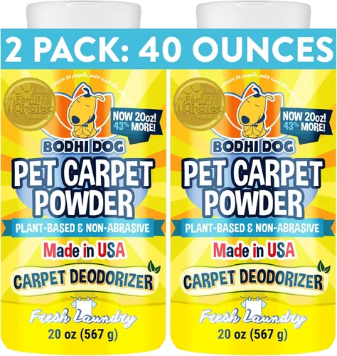 Miniatura 9 de Bodhi Dog Natural Carpet - Desodorante en polvo para alfombras – Eliminador de olores secos de mascotas y removedor de olores de orina – Afloja