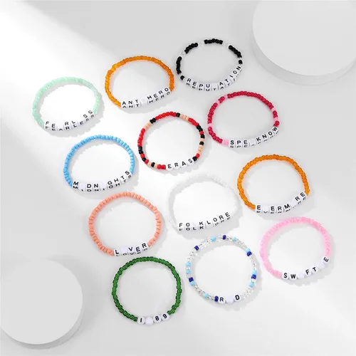 Miniatura 4 de AIMADE Taylor Album Inspired - Juego de pulseras bohemias en capas, pulseras de amistad, regalos de joyería para mujeres y niñas