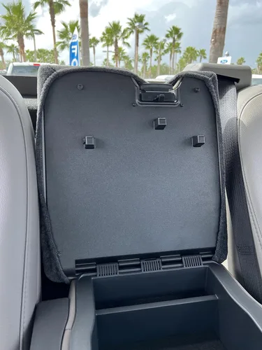 Miniatura 2 de Car Console Covers Plus Fabricados en EE. UU. Diseñados para Ford F150 F250 con asientos de salto 40/20/40 Modelos 2014-2025 Funda de forro polar